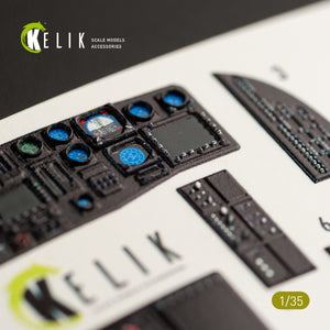 KELIK K35017 HH-60G PAVE HAWK DÉCALCOMANIES 3D INTÉRIEURES POUR MAQUETTE KITTY HAWK 1/35  – image 6
