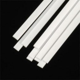Plastruct 90725 ROD 0.5mm x 2.5mm - 250mm (Styrene White) / 10 pcs.