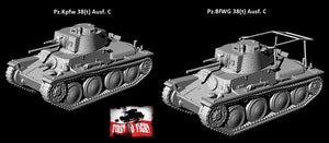 First to Fight First To Fight PL091 Niemiecki lekki czołg Pzkpfw 38(t) Ausf. C / Panzerbefehlswagen (Pzbfwg) 38(t) 1/72 – immagine 4