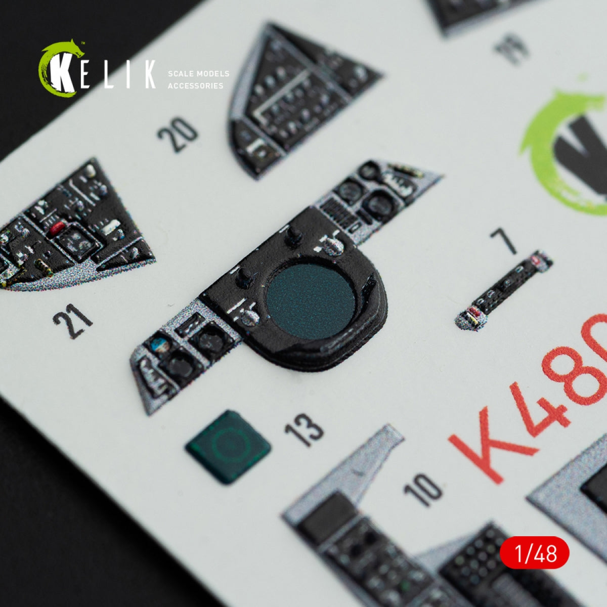 KELIK K48074 F-14A TOMCAT INTERIOR 3D DECALS FOR ITALERI KIT 1/48 – Bild 9