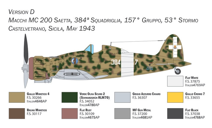 Italeri 2767 Macchi C.200 Série XXI-XXIII 1/48 – image 7