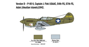 Italeri 2795 P-40 E/K KITTYHAWK 1/48 – immagine 8