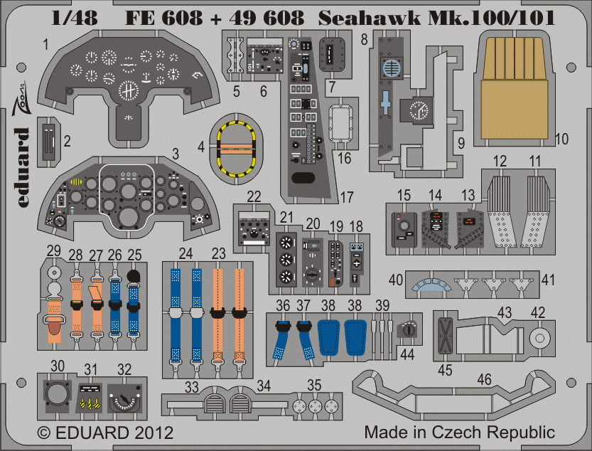 Eduard 49608 Seahawk Mk.100/101 SA 1/48 TRUMPETER