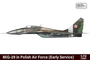 IBG 72903 MiG-29 de l&amp;#39;armée de l&amp;#39;air polonaise (première version) (ÉDITION LIMITÉE, comprendra des pièces imprimées en 3D supplémentaires) 1/72