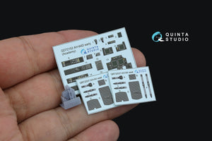 Quinta Studio QD+72152 AH-64D early 3D-Printed coloured Interior on decal paper (Academy)(with 3D-printed resin part) 1/72 – zdjęcie 3