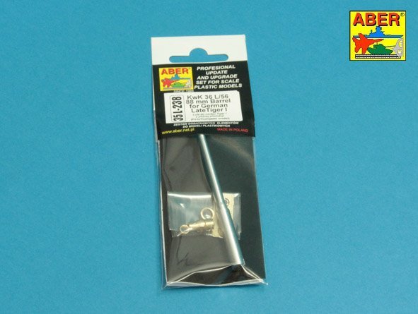 Aber 35L-238 KwK36/L56 88mm barrel for German lateTiger I 1/35 – image 12