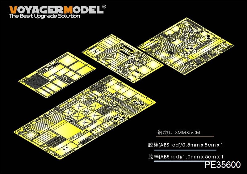 Maquette Voyager PE35600 Lance-roquettes multiple russe moderne BM-21 Grad, version de base (début), pour TRUMPETER 01013, échelle 1/35