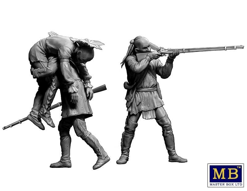 Master Box 35210 Wounded brother. Indian Wars series, XVIII century. Kit No. 2 1/35 – Bild 4