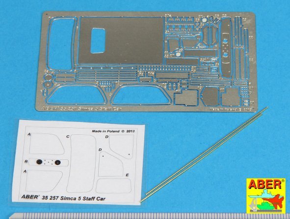 Aber 35257 Simca 5 Staff Car 1/35 – immagine 2