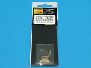 Aber 350L-37 Set of 8 pcs 127 mm barrels with recoil for Japan ships 1/350 – imagen 6