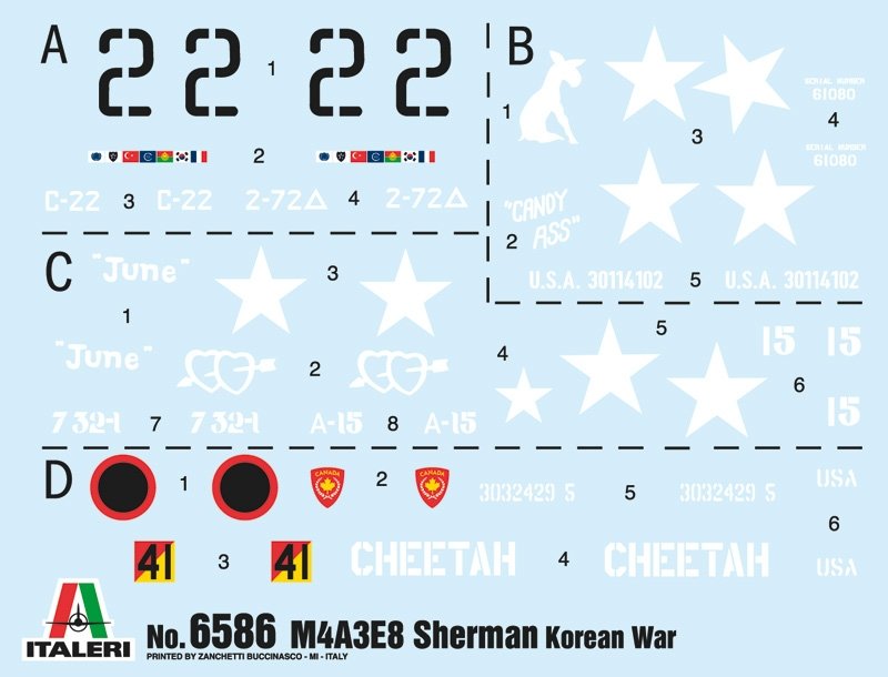 Italeri 6586 Sherman M4A3E8 - Korean War 1/35 – Bild 3
