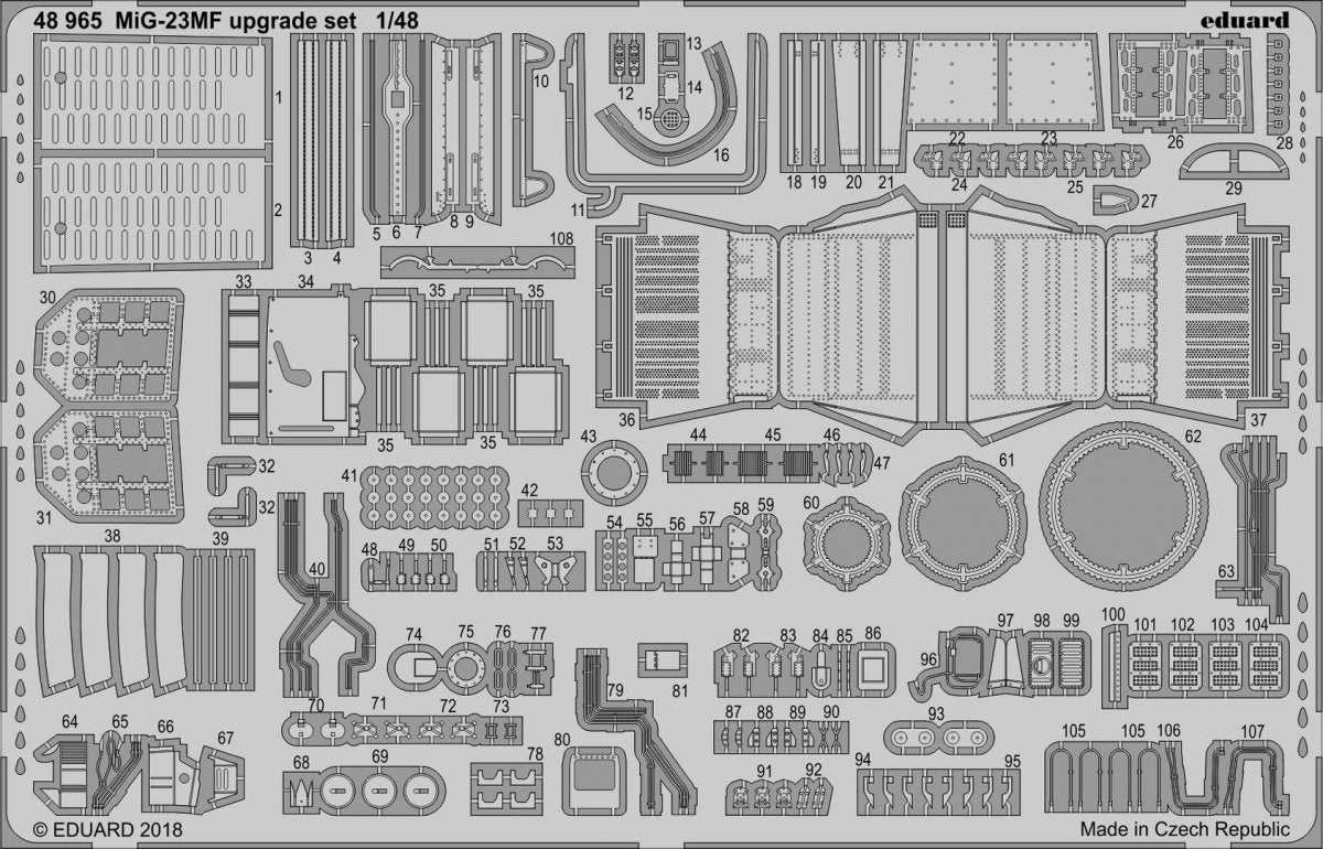Eduard 48965 MiG-23MF upgrade set EDUARD 1/48