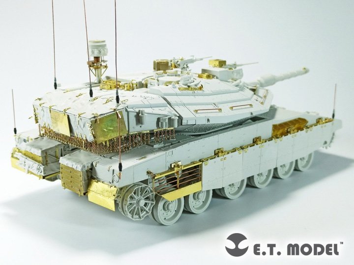 E.T. Model E35-300 Israel Merkava Mk.4/4 LIC MBT Side Skirts For Meng 1/35 – immagine 2