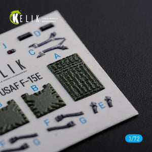 KELIK K72111 F-15E interior 3D decals for Academy kit 1/72 – imagen 10