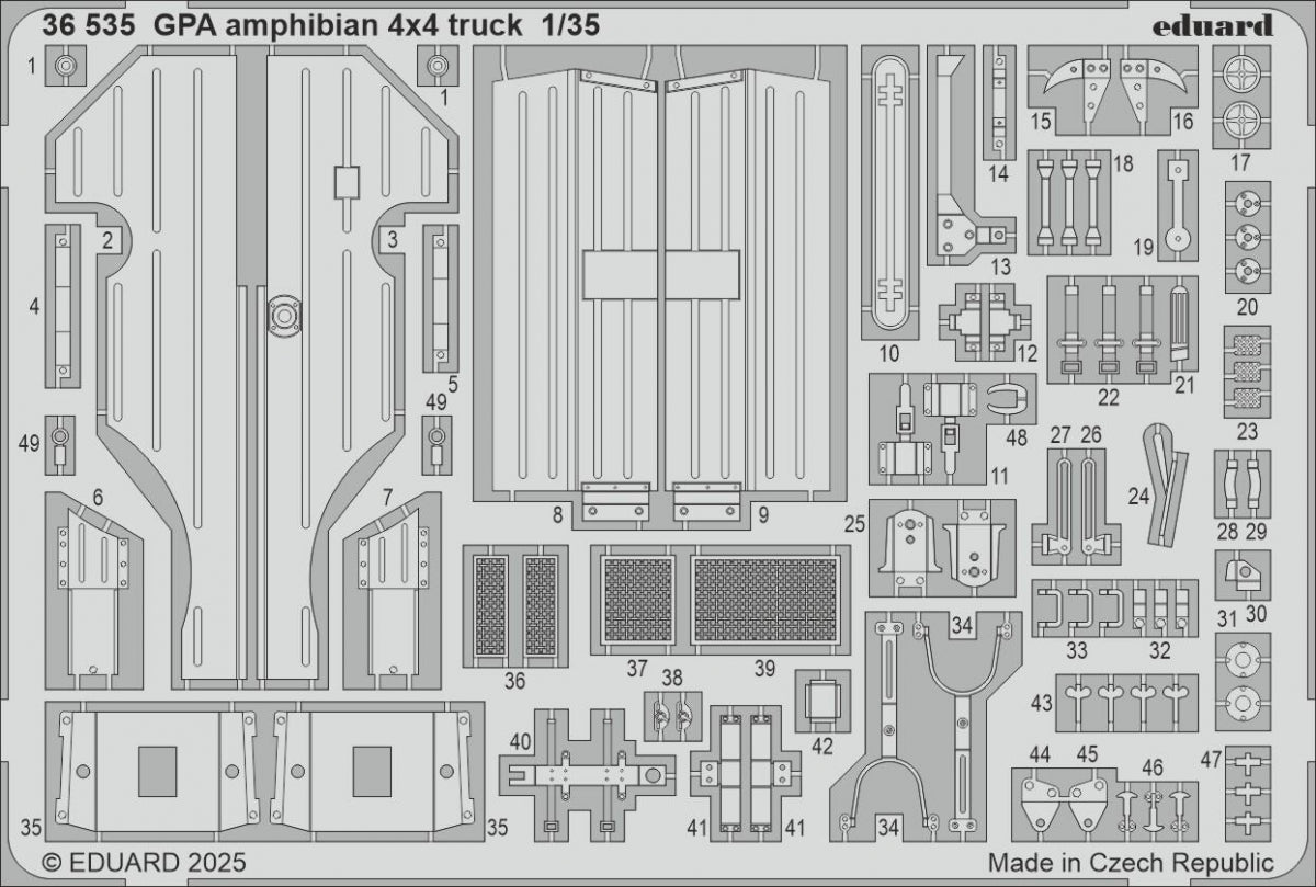 Camion amphibie 4x4 Eduard 36535 GPA TAMIYA 1/35