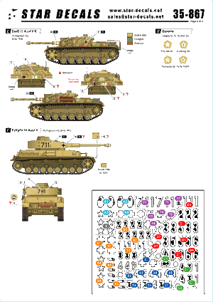 Star Decals 35-867 German Tanks in Italy 4 1/35 – Bild 2
