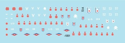 Star Decals 72-A1051 Balkan WW2 # 1. Croatia in WW2. Ustache/Ustacha tanks 1/72 – immagine 3