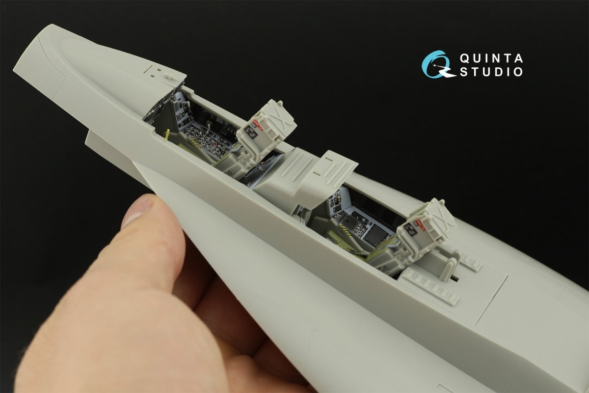 Quinta Studio QD32123 F/A-18F early 3D-Printed &amp;amp; colored Interior on decal paper (Trumpeter) 1/32 – image 13