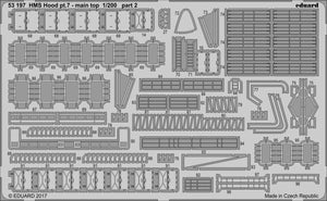 Eduard 53197 HMS Hood pt. 7 partie supérieure principale TRUMPETER 1/200 – image 2