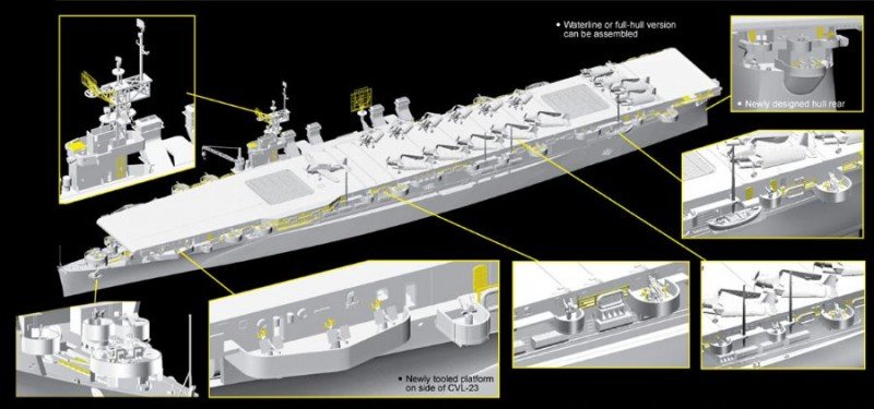 Dragon 1055 USS Princeton CVL-23 (1/350) – image 3