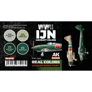 AK Interactive RCS115 WWII IJN Aircraft Colors 4x17ml – imagen 2