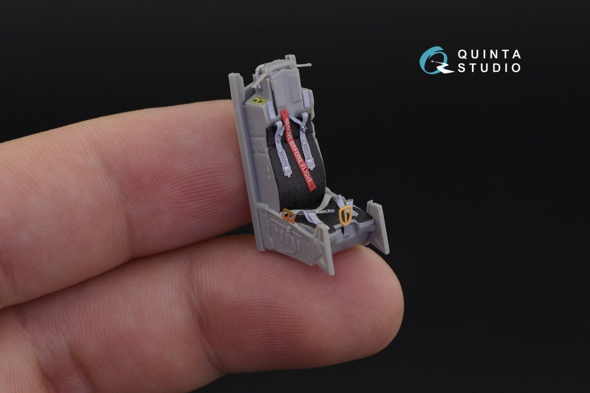 Quinta Studio QD48194 F-16С 3D-Printed &amp;amp; coloured Interior on decal paper (for Kinetic kit) 1/48 – immagine 4