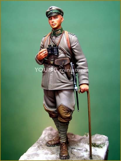 Young Miniatures YM7001-R Oberleutnant 3e régiment d'infanterie légère 1917 70 mm