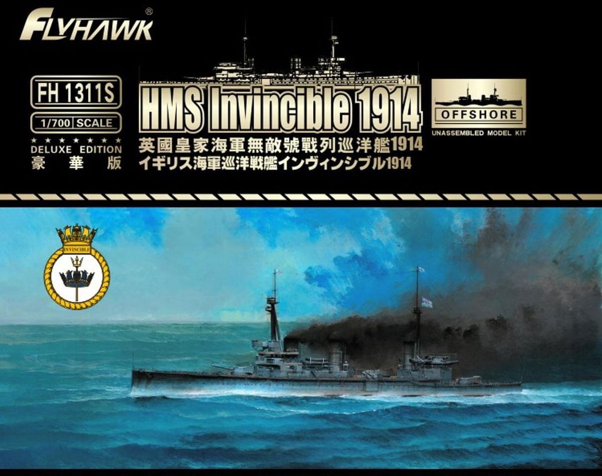 Flyhawk FH1311S HMS Invincible 1914 Deluxe Edition 1/700 – Bild 2