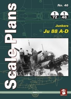 MMP Books 81944 Plans à l'échelle n° 46 : Junkers Ju 88 AD EN