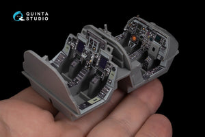 Quinta Studio QD48270 EA-6B Prowler (ICAP II) 3D-Printed &amp;amp; coloured Interior on decal paper (Kinetic) 1/48 – Bild 12