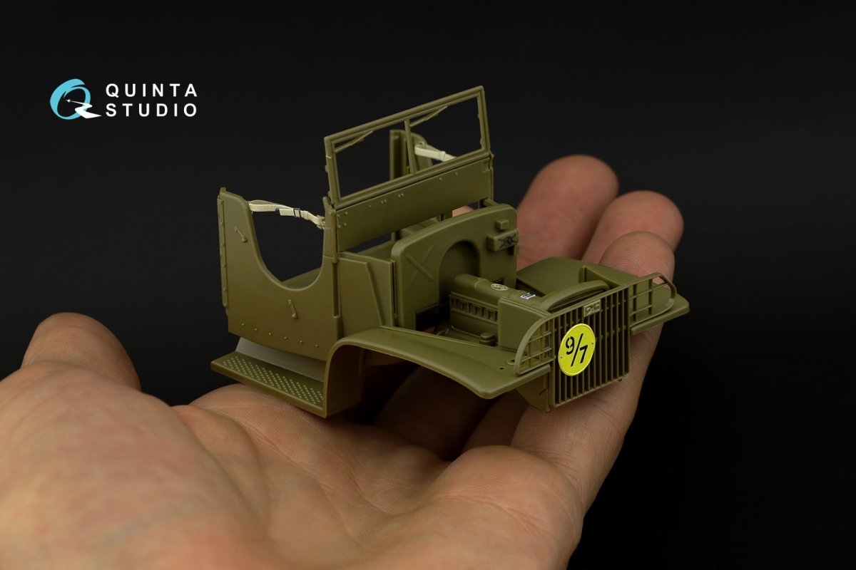 Quinta Studio QD35052 GMC CCKW 353 (open cab) 3D-Printed &amp;amp; coloured Interior on decal paper ( Tamiya ) 1/35 – Bild 3