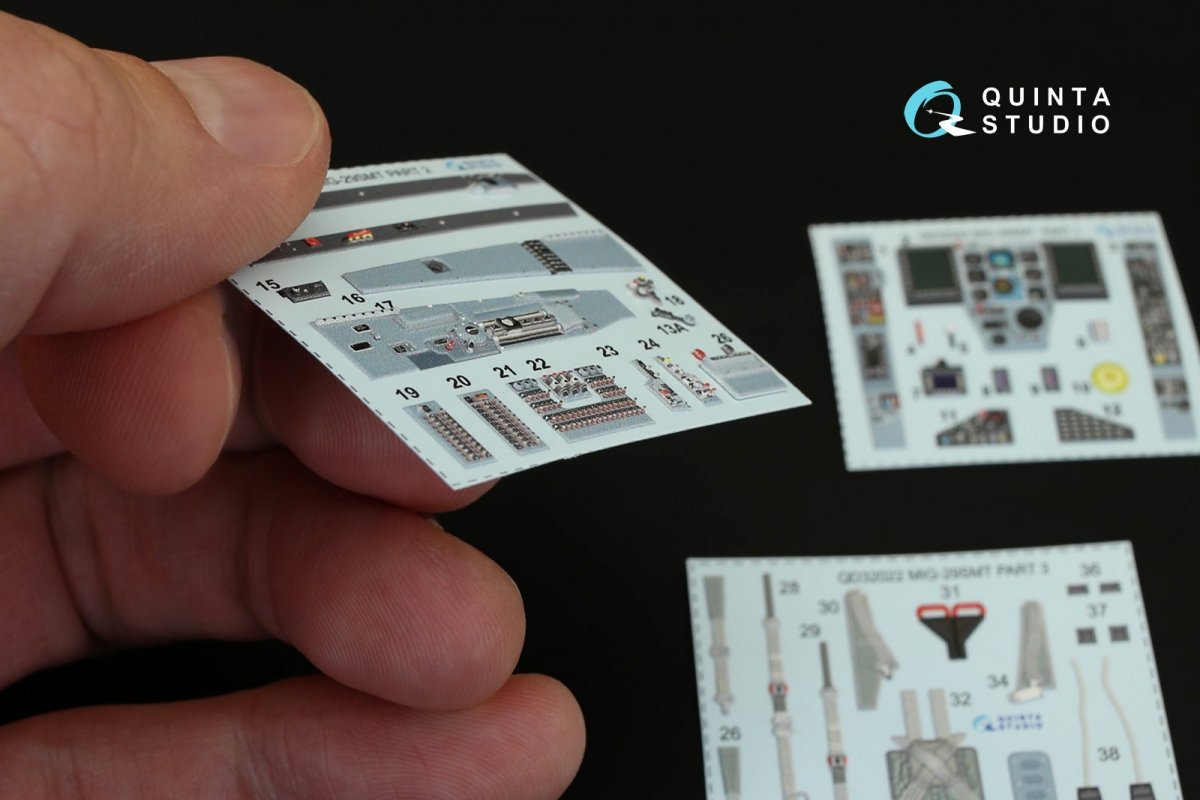 Quinta Studio QD32022 MiG-29SMT 3D-Printed &amp;amp; coloured Interior on decal paper (for Trumpeter kit) 1/32 – Bild 6