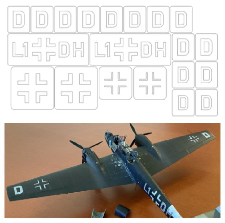 Omask 34010 Bf 110 C (for Eduard 8201, marking E) 1/48