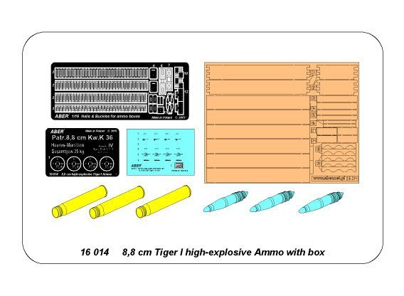 Munitions explosives Aber 16014 8,8 cm Tiger I avec boîte (1/16) – image 9