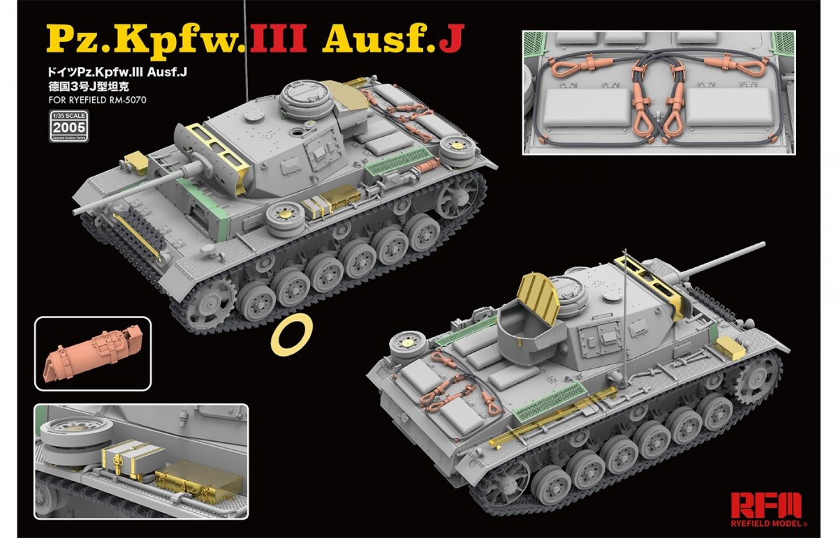 Rye Field Model 2005 Upgrade set for Pz.III Ausf.J 1/35 – zdjęcie 2
