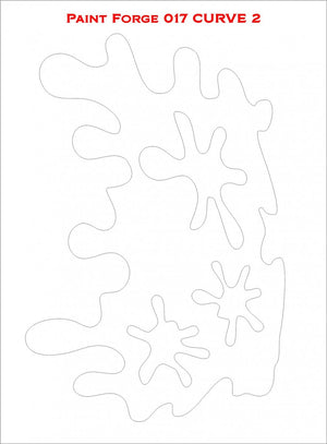 Paint Forge PFST017M STENCIL - CURVE 2 – immagine 2