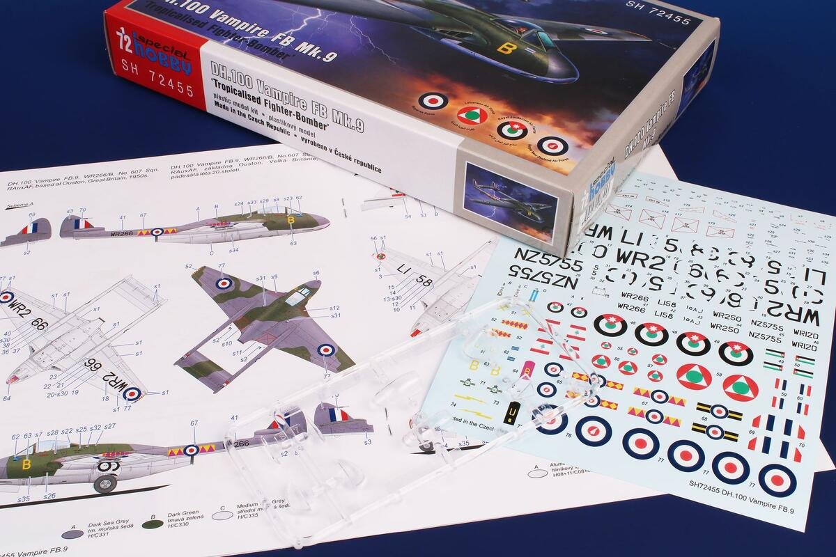 Special Hobby 72455 DH.100 Vampire FB.Mk.9 ’Tropicalised Fighter-Bomber’ 1/72 – Bild 6