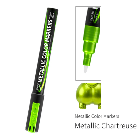 Marqueur de couleur super métallique DSPIAE MKA-04 Chartreuse
