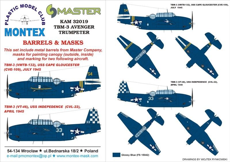 Montex KAM32019 TBF-3 Avenger 1/32
