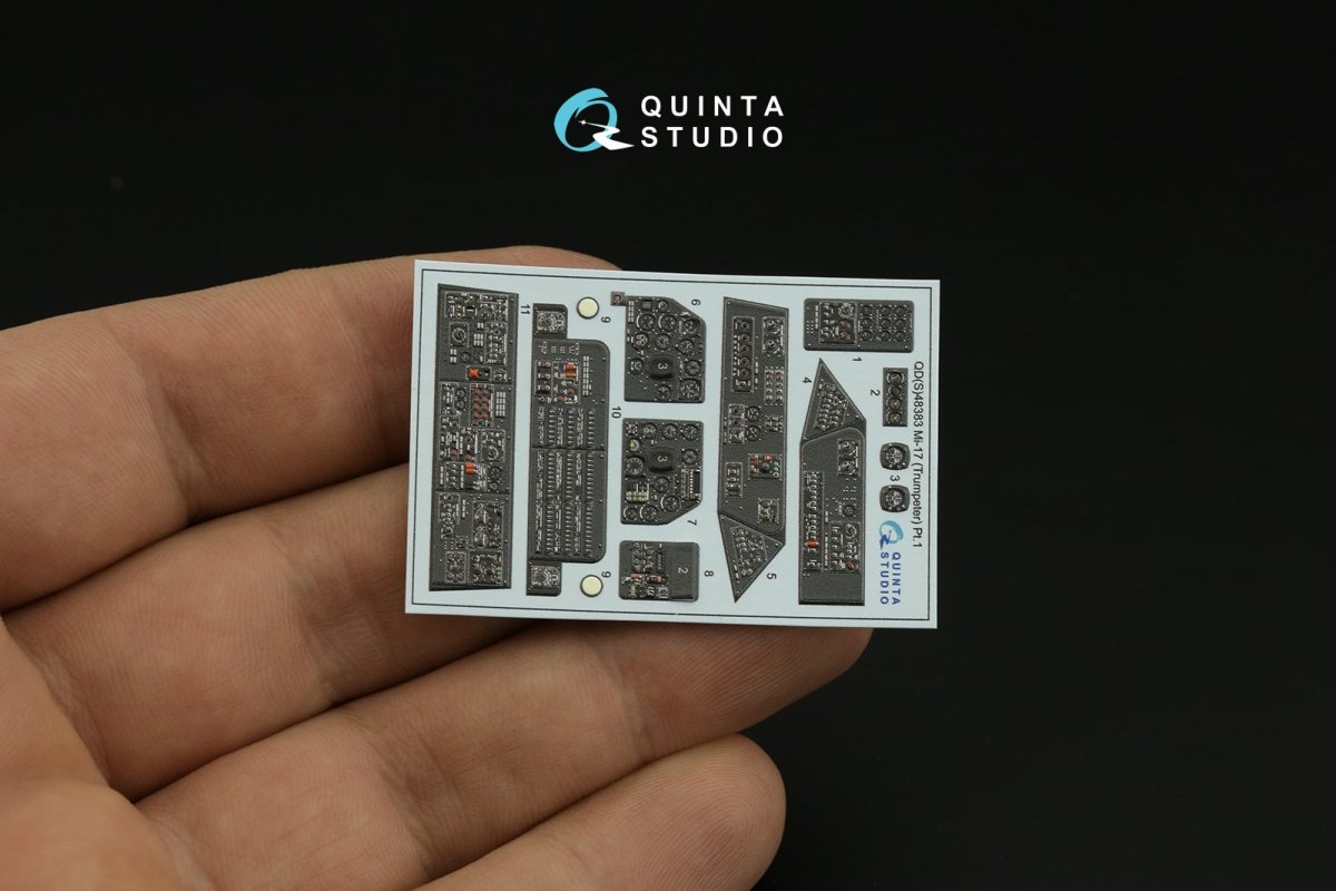 Quinta Studio QDS-48383 Mi-17 3D-Printed &amp;amp; coloured Interior on decal paper (Trumpeter) (Small version) 1/48 – zdjęcie 6