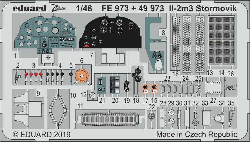 Eduard 49973 Il-2m3 Stormovik 1/48 ACCURATE MINIATURES