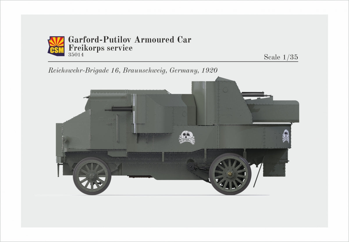 Copper State Models 35014 Garford-Putilov Armored Car, Freikorps Service 1/35 – image 3