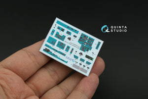 Intérieur coloré imprimé en 3D sur papier décalcomanie Quinta Studio QD48447 MiG-21UM (Trumpeter) 1/48  – image 7