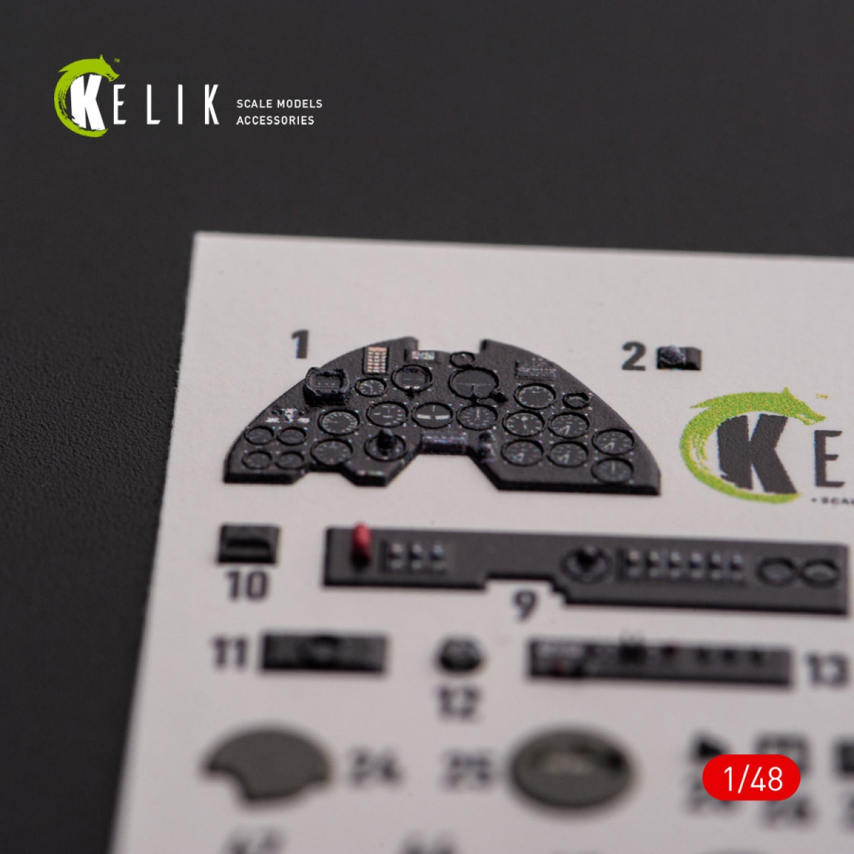 KELIK K48108 P-38F &amp;quot;Lightning&amp;quot; - interior 3D decals for Academy kit 1/48 – Bild 9
