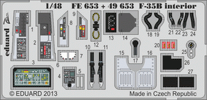 Eduard 49653 F-35B interior S. A. KITTY HAWK 1/48