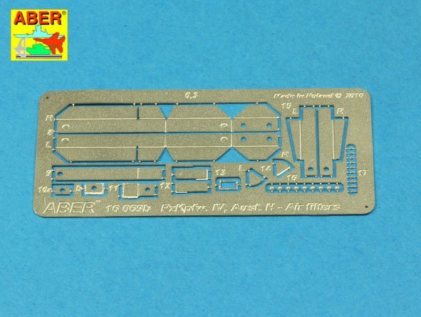 Aber 16069 GERMAN MEDIUM TANK Pz.Kpfw. IV, Ausf.H (Sd.Kfz. 161/2) Vol.10 - Air filters 1/16 – immagine 3