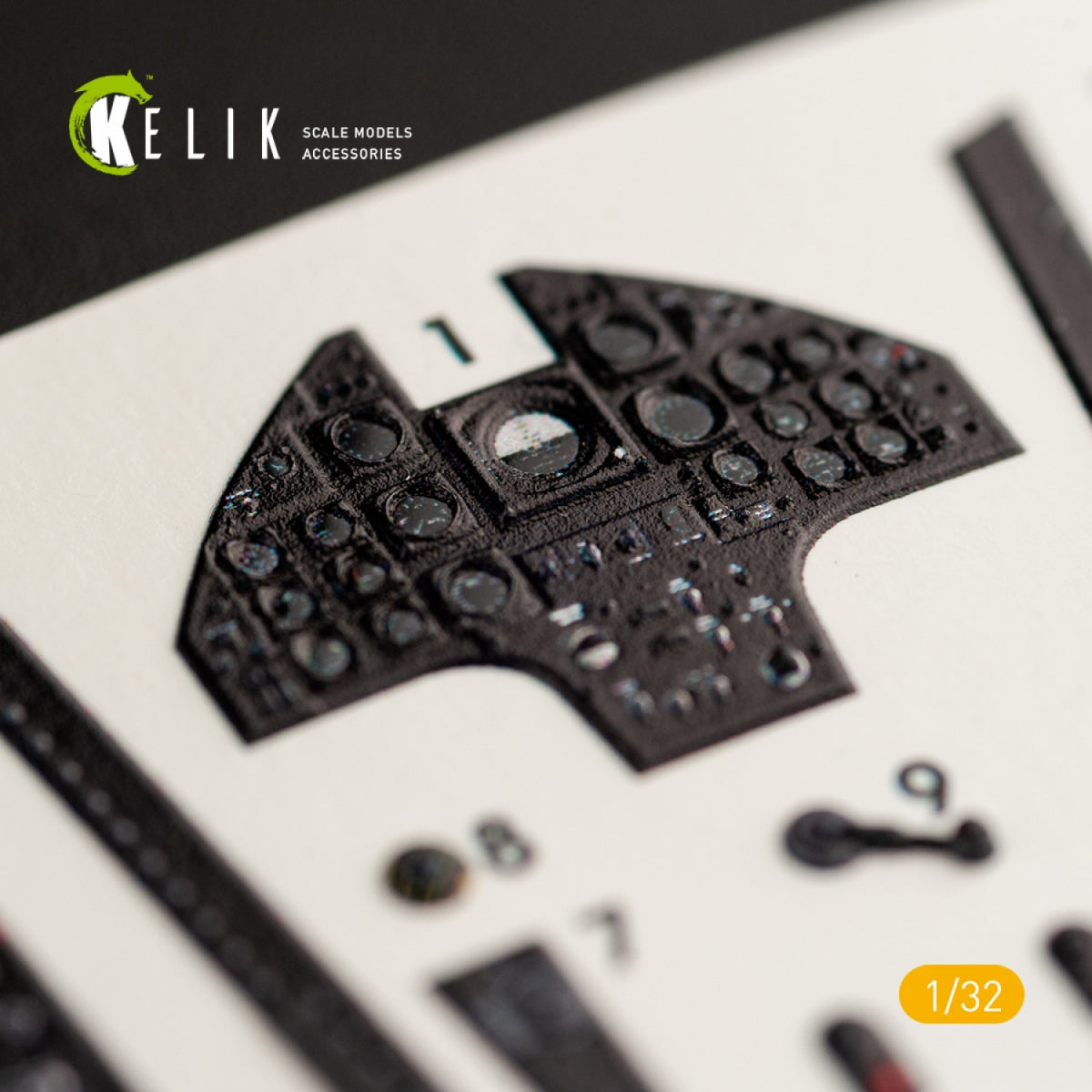 KELIK K32010 F-8J CRUSADER- INTERIOR 3D DECAL FOR TRUMPETER KIT 1/32 – zdjęcie 5