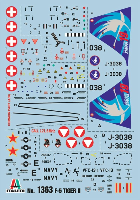 Italeri 1363 F-5E/N Tiger II 1/72 – immagine 3