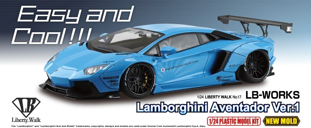 Aoshima 05989 LB-WORKS Lamborghini Aventador Ver.1 1/24 – immagine 5