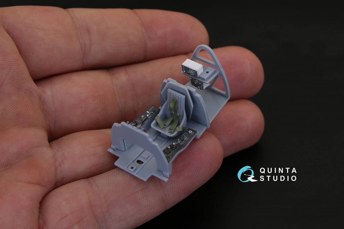 Quinta Studio QD48023 La-9 3D-Printed &amp;amp; coloured Interior on decal paper (for ARK kit) 1/48 – Bild 6
